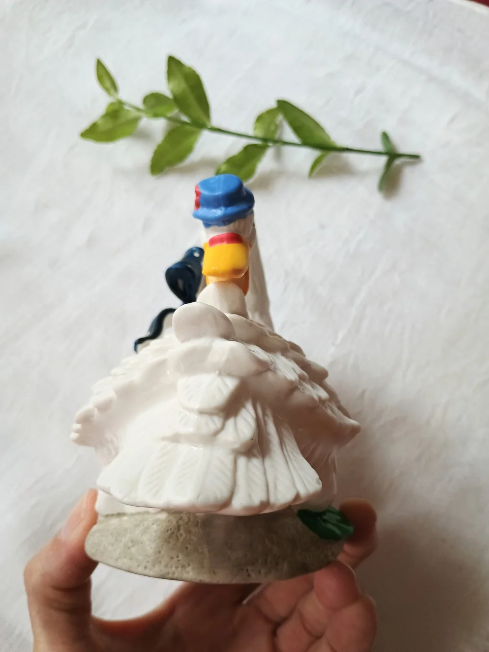 🧦 ECLECTIC GRANDPA 🧦 2 RARE TRu VTG Dapper Core Geese / Swan Ceramic Figurines
